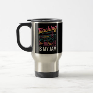 Caneca Térmica De Volta à Escola Retro Ensino é Minha Paixão 80s