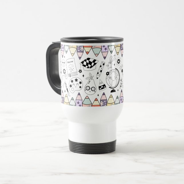 Caneca Térmica De Volta às Aulas (Frente Esquerda)