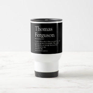 Caneca Térmica Definição Tipográfica Divertida de Nome Personaliz