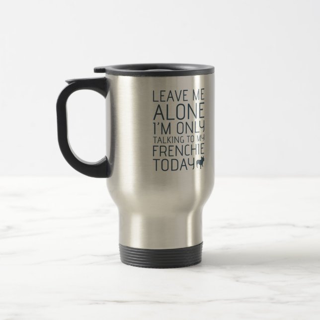 Caneca Térmica Deixe-me sozinho, azul (Esquerda)