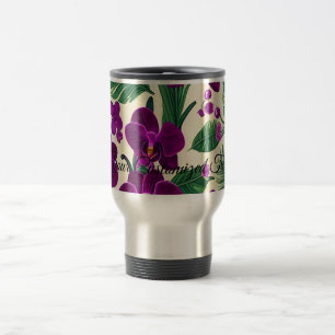Caneca Térmica Deixe que flores de orquídeas floresçam em sua vid
