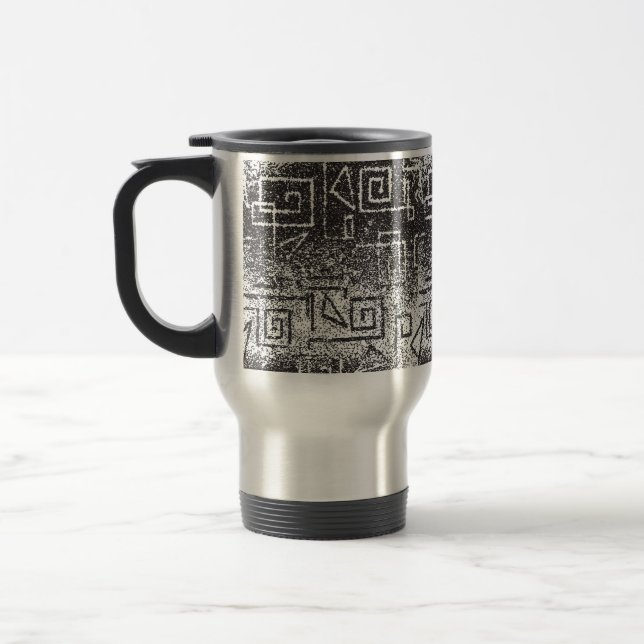 Caneca Térmica Dekoratives Schwarz-Grau-Muster (Esquerda)