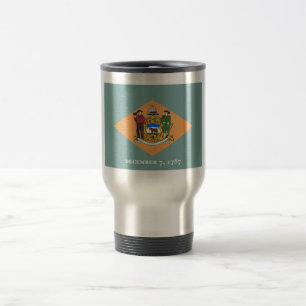 Caneca Térmica Delaware A Bandeira do Estado Diamante dos EUA