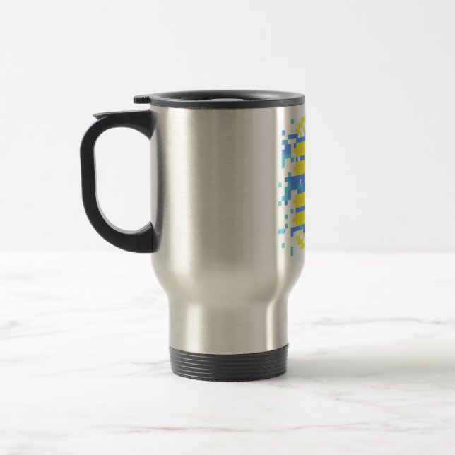 Caneca Térmica Derechos Escolhidos | Pixel Art Mug (Esquerda)