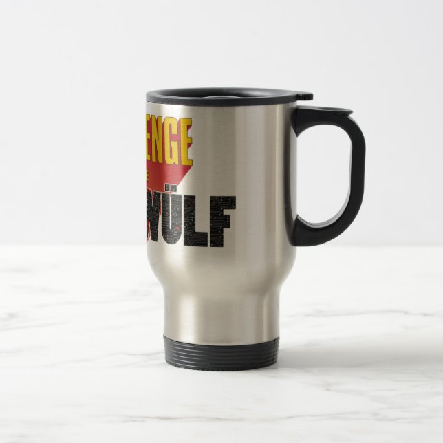 Caneca Térmica DESAFIO do CYBERWÜLF "logotipo " (Direita)