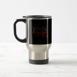 Caneca Térmica Desagregação De Lábios, Mãos Corações De Esqueleto