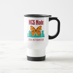 Caneca Térmica Descrição da Consciencialização da Borboleta com M