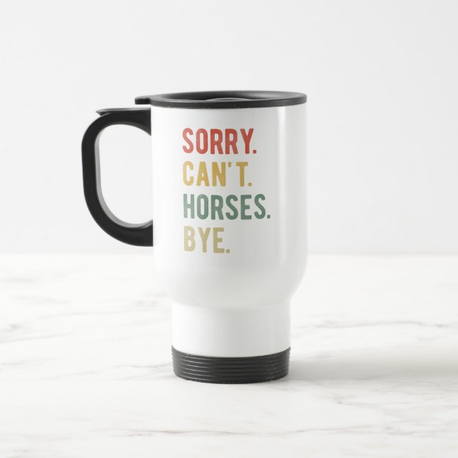 Caneca Térmica Desculpe, não posso chorar, tchau II (Esquerda)