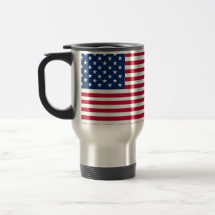 Caneca Térmica Desenho de Orgulho da Bandeira Americana dos EUA