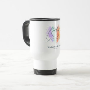 Caneca Térmica Desenho de Orgulho do Coração Universal de Bondade