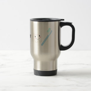 Caneca Térmica Desenho Dental, Dente e Escova de Dentes