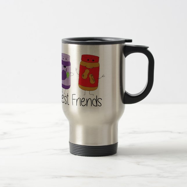 Caneca Térmica Desenho PB e J Melhores Amigos Pb e J BFF (Direita)