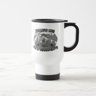 Caneca Térmica Desenho Retro - Siga-me! Eu sou um Geólogo!
