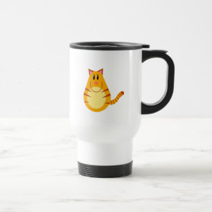 Caneca Térmica Desenhos animados do gato de gato malhado