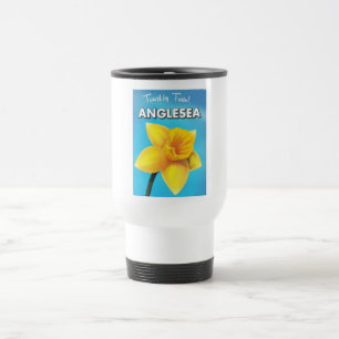 Caneca Térmica Desenhos animados do poster das viagens vintage de