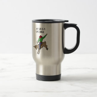 Caneca Térmica Desenhos animados engraçados do humor do trabalho