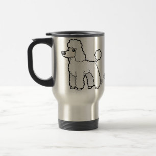 Caneca Térmica Desenhos animados padrão/caniche da