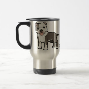 Caneca Térmica Desenhos animados Pitbull/Staffordshire Terrier