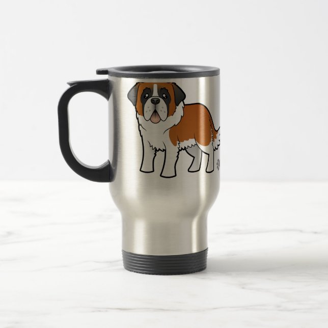Caneca Térmica Desenhos animados St Bernard (Esquerda)