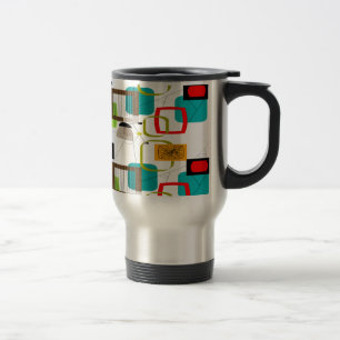 Caneca Térmica Design abstrato moderno do século médio