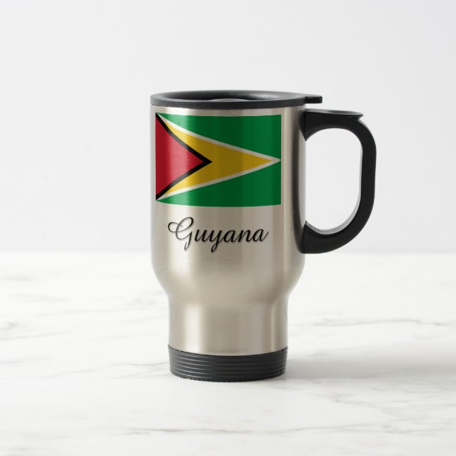 Caneca Térmica Design da bandeira de Guyana (Direita)