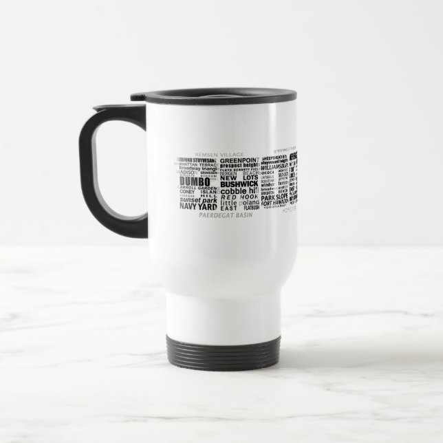 Caneca Térmica Design da tipografia de Brooklyn NY (Esquerda)