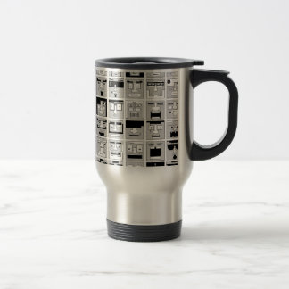 Caneca Térmica design de caráteres do pixel 8bit