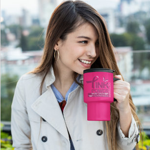 Caneca Térmica Design de Consciência do Cancer de Power-Breast ro