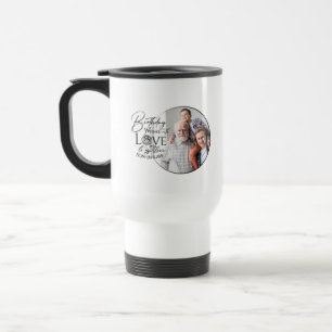Caneca Térmica Design de Foto com Caligrafia de Aniversário para 