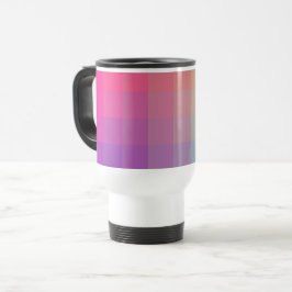 Caneca Térmica Design de gradação de cores do arco-íris coloridas