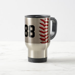 Caneca Térmica Design de jogador de beisebol com número de camisa
