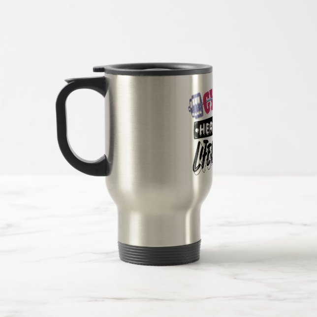 Caneca Térmica design de motivação para estilo de vida saudável n (Esquerda)