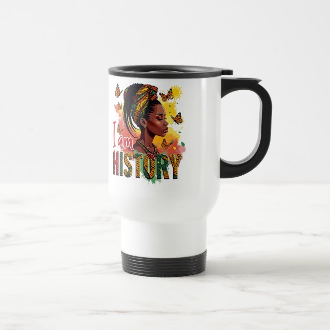 Caneca Térmica Design de Mugs e Copas do Histórico Preto (Direita)