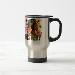 Caneca Térmica Design de Mugs e Copas do Histórico Preto