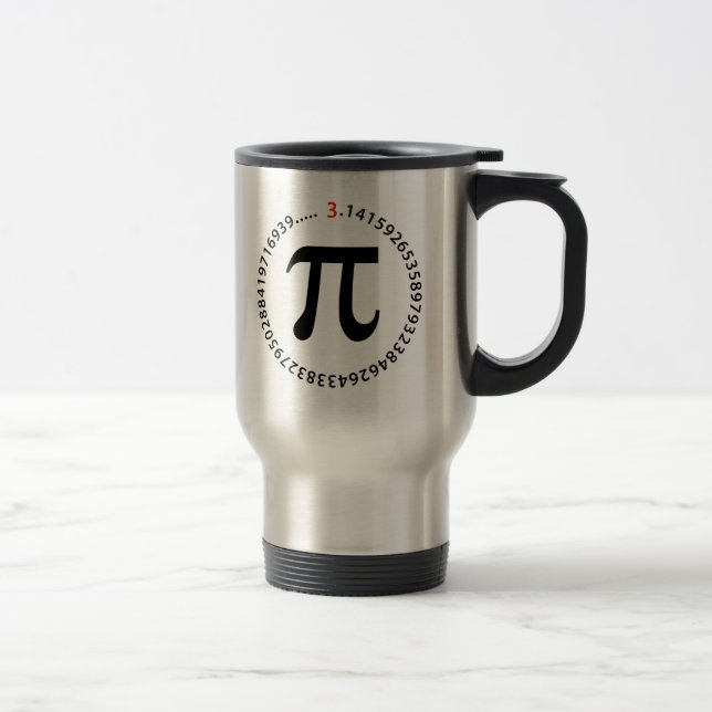 Caneca Térmica Design do número do Pi (Direita)