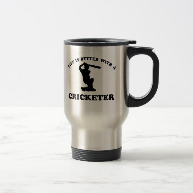 Caneca Térmica Design do vetor do grilo (Direita)