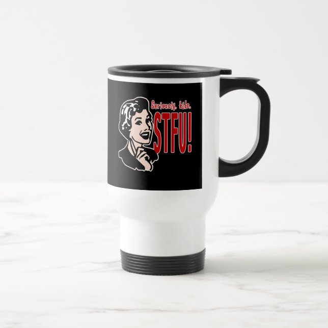 Caneca Térmica Design engraçado do dia das mães (Direita)