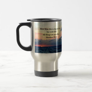 CANECA TÉRMICA DESIGN FOTO MOTIVATIVO DE MATTHEW 19:26