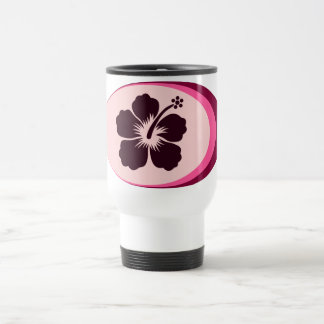 Caneca Térmica Design oval do hibiscus da forma