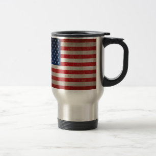 Caneca Térmica Design patriótico da bandeira americana do estilo