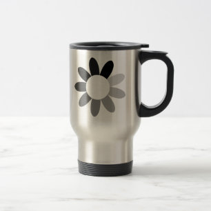 Caneca Térmica Design Tonal da flor da era espacial