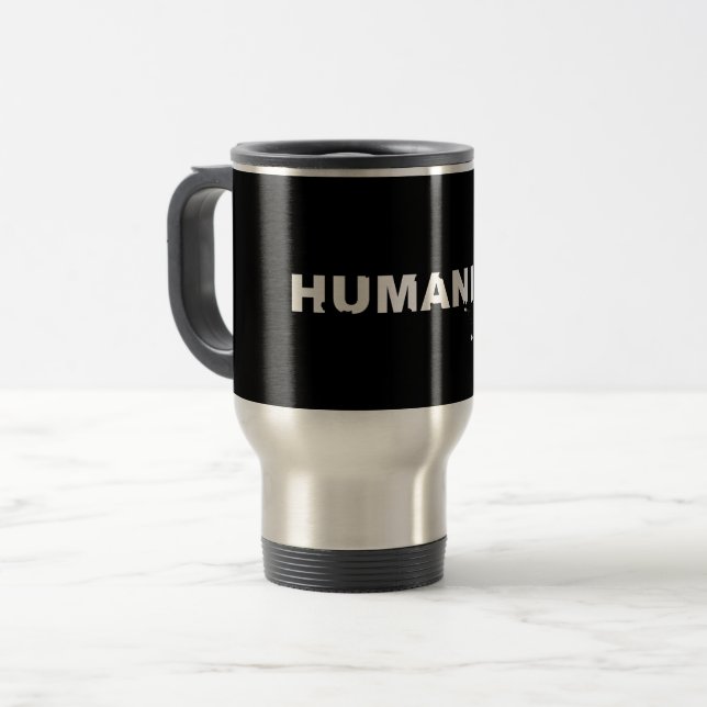 Caneca Térmica Desmoronamento da Humanidade (Frente Esquerda)