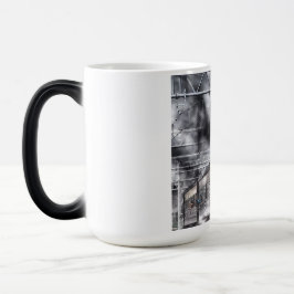 Caneca Térmica Destino do motor a vapor a vapor da estrada de fer