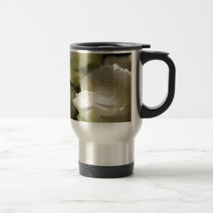 Caneca Térmica Destinos Jardins de Flores Rosa Branca