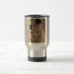 Caneca Térmica Detalhe do Beijo - Gustav Klimt<br><div class="desc">Famoso quadro romântico de Gustav Klimt. O Beijo é uma bela obra-prima para verdadeiros amantes da arte do excelente. Este é um detalhe maravilhoso desta pintura clássica.</div>