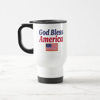 Caneca Térmica Deus Abençoe a América Patriótica