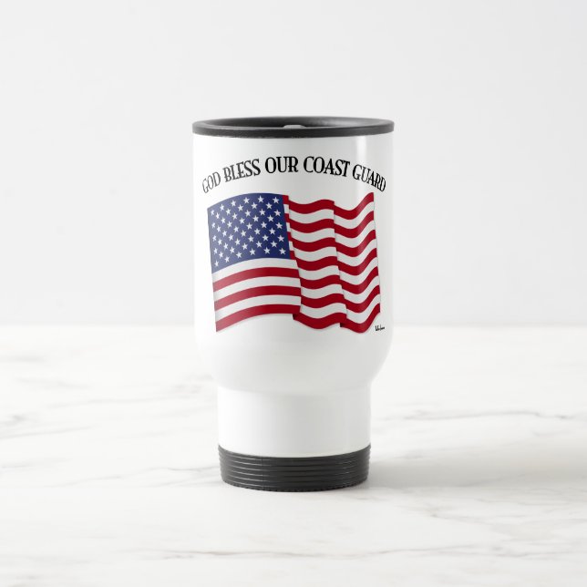Caneca Térmica DEUS ABENÇOE A GUARDA COSTEIRA com & bandeira dos  (Centro)