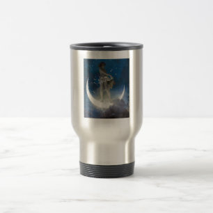 Caneca Térmica Deusa Lua Espalhando Estrelas à Noite