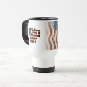 Caneca Térmica Dia 4 de julho da Independência dos EUA