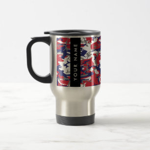 Caneca Térmica Dia da Independência Camuflagem Seu nome Personali